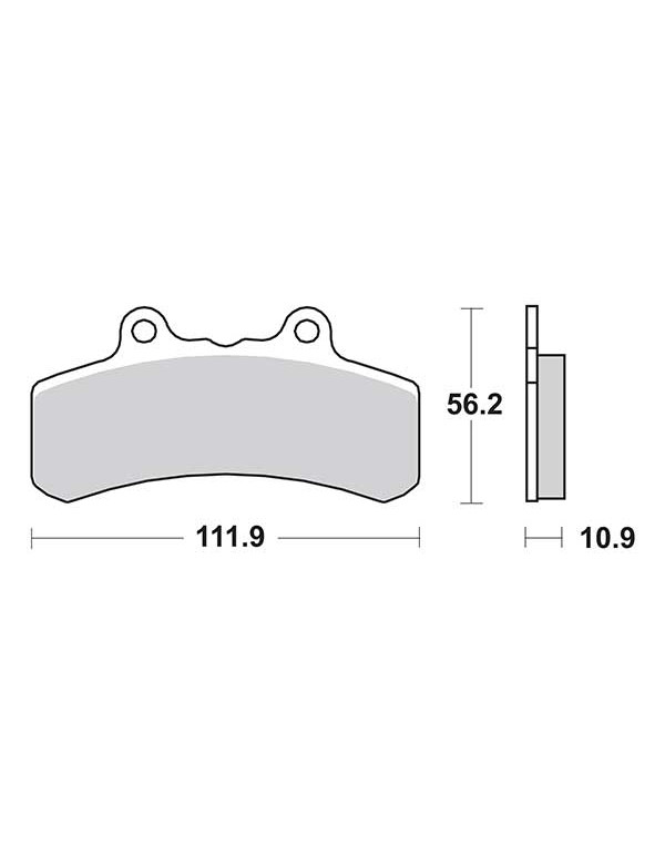 Plaquettes de frein SBS 658HF