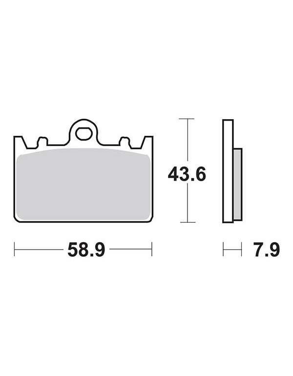 Plaquettes de frein SBS 666HS