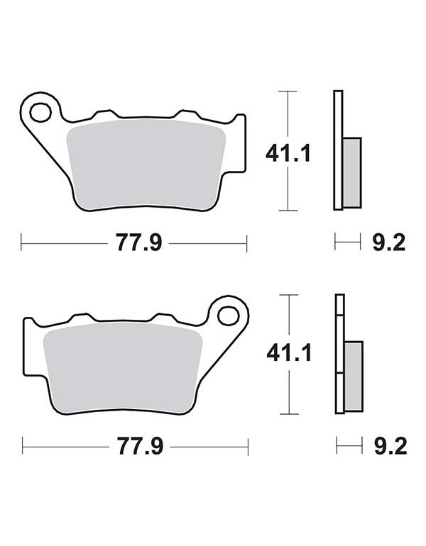 Plaquettes de frein SBS 675LS