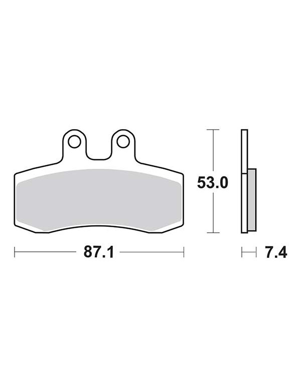 Plaquettes de frein SBS 681HF