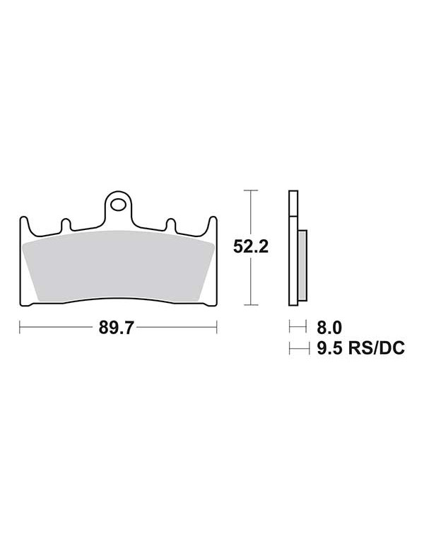 Plaquettes de frein SBS 686HS