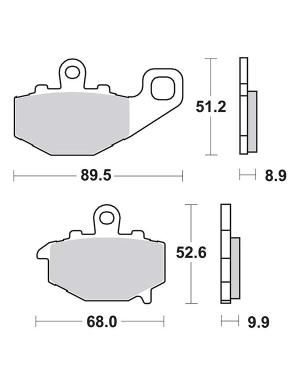 Plaquettes de frein SBS 687LS