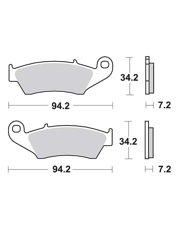 Plaquettes de frein SBS 694SI