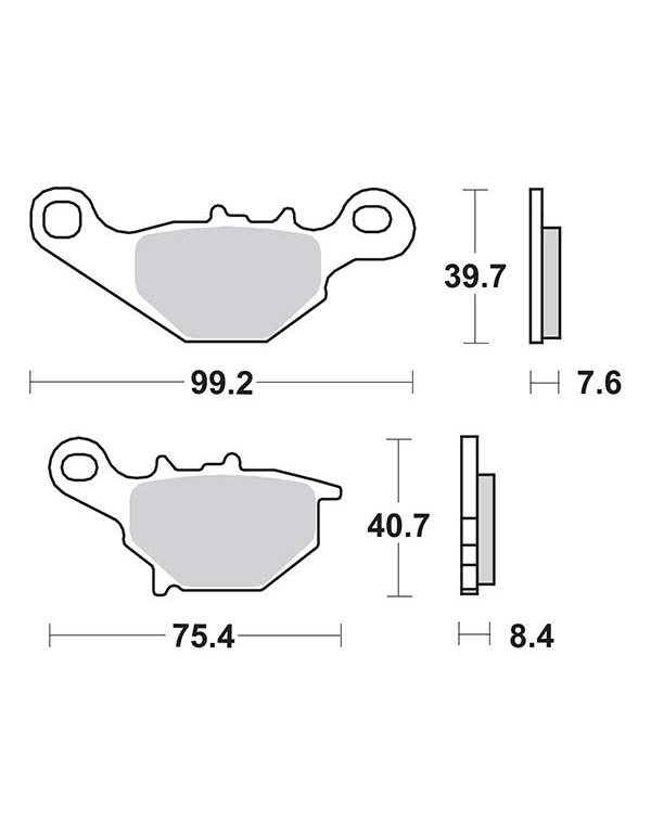 Plaquettes de frein SBS 702HF