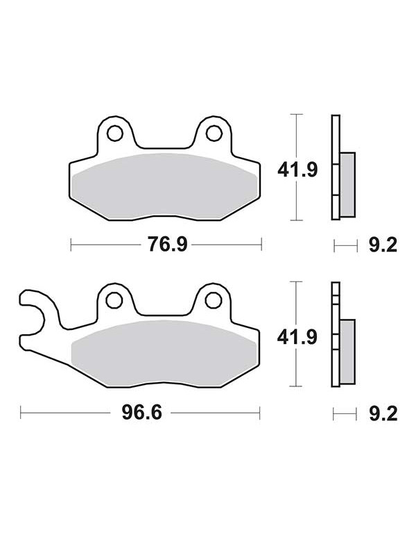 Plaquettes de frein SBS 713HF