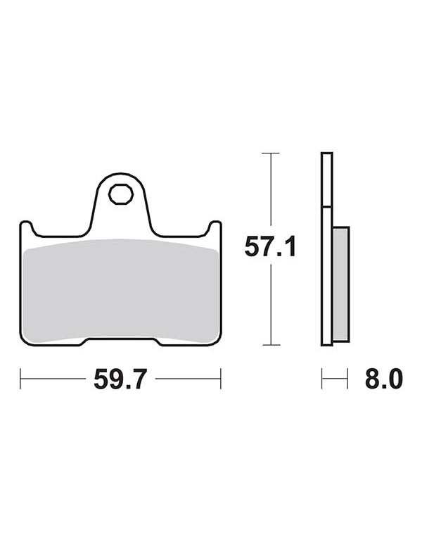 Plaquettes de frein SBS 715LS