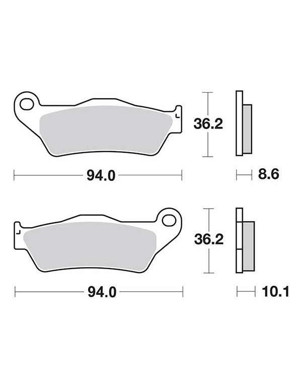 Plaquettes de frein SBS 742LS