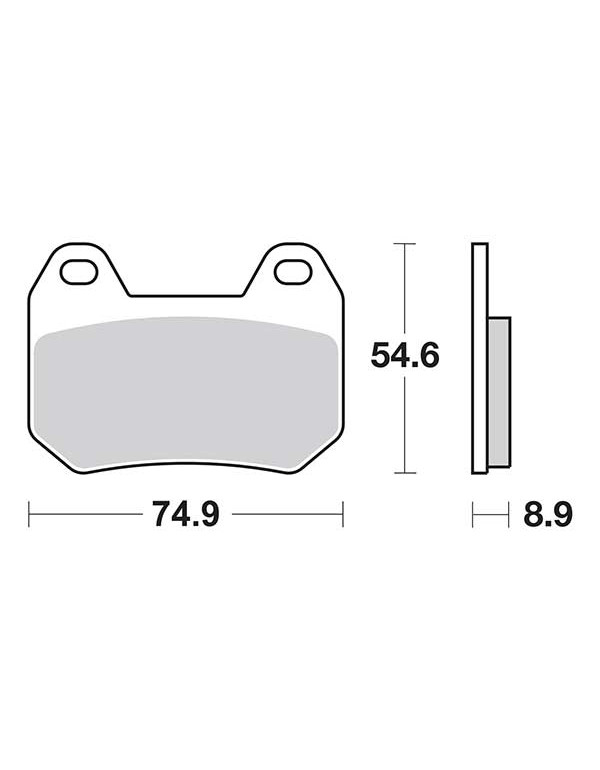 Plaquettes de frein SBS 746HF