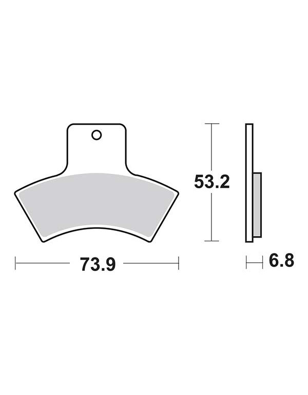 Plaquettes de frein SBS 755ATS
