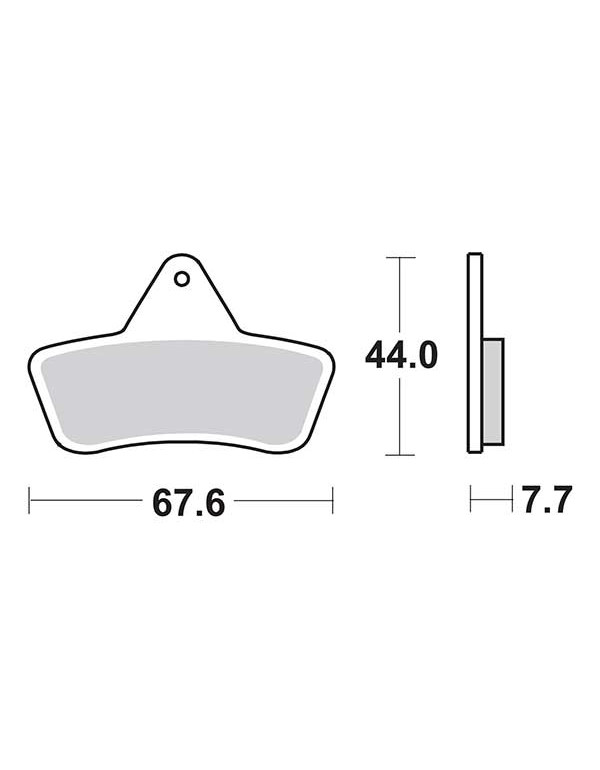 Plaquettes de frein SBS 758ATS