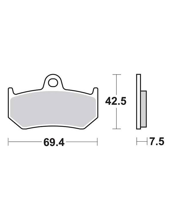 Plaquettes de frein SBS 763LS