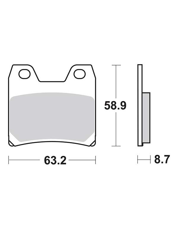 Plaquettes de frein SBS 770LS