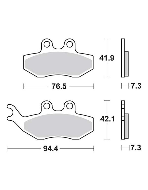 Plaquettes de frein SBS 774HF