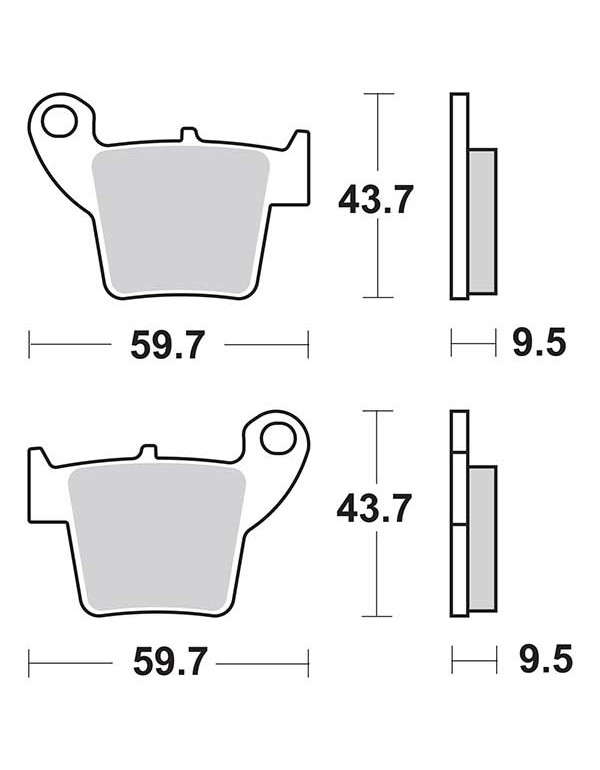 Plaquettes de frein SBS 777SI