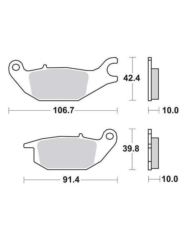 Plaquettes de frein SBS 784HF