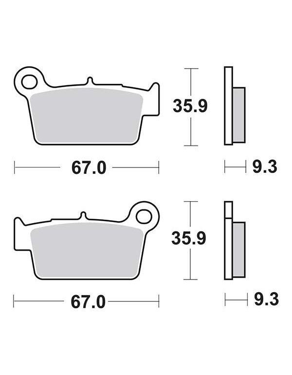 Plaquettes SBS OFFROAD 790SI