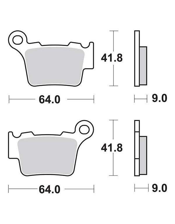 Plaquettes de frein SBS 791SI