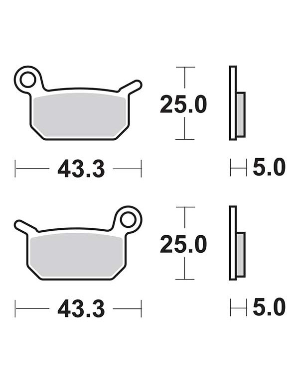Plaquettes de frein SBS 794RSI