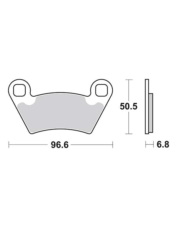 Plaquettes de frein SBS 800ATS