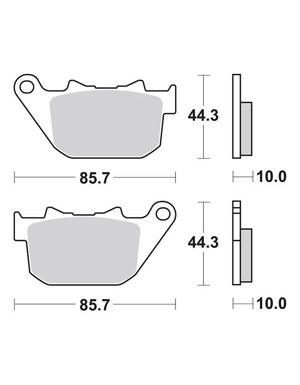 Plaquettes de frein SBS 808H.LS