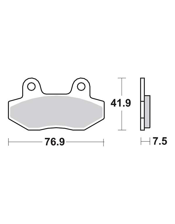 Plaquette De Frein Sifam Pour Moto Hyosung 1000 Gv Custom 2004 à