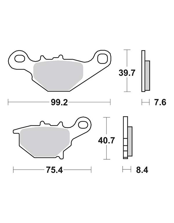 Plaquettes de frein SBS 820RSI