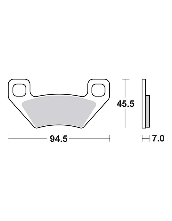 Plaquettes de frein SBS 822ATS