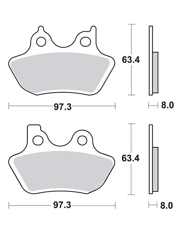 Plaquettes de frein SBS 826HHS