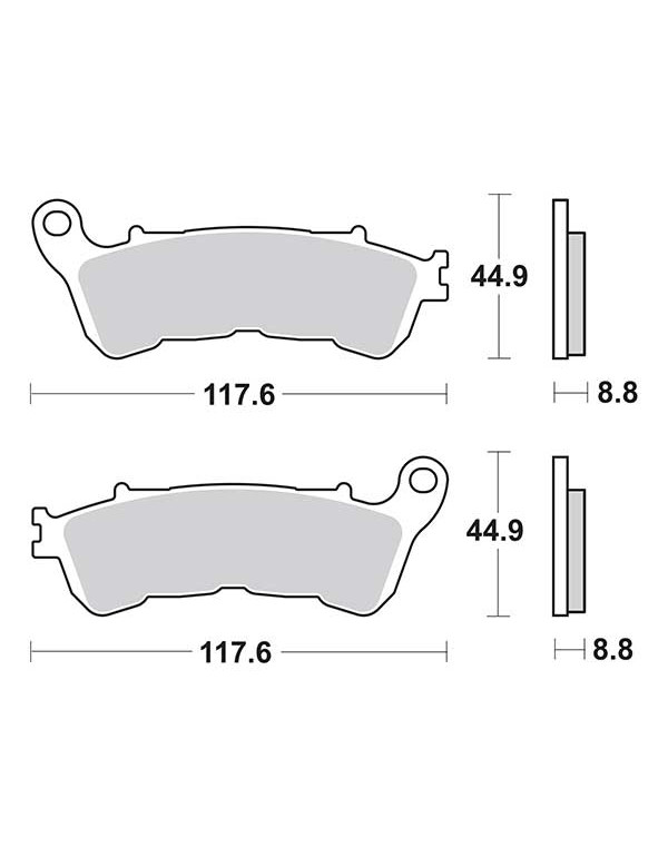 Plaquettes de frein SBS 828LS