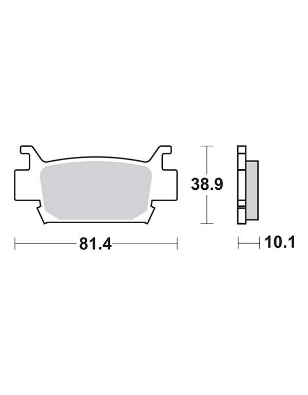 Plaquettes de frein SBS 829SI