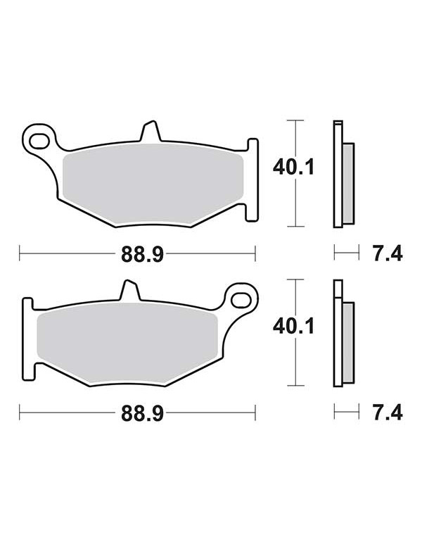 Plaquettes de frein SBS 833LS
