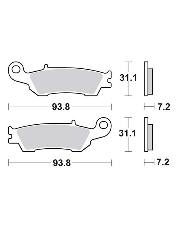 Plaquettes de frein SBS 840RSI