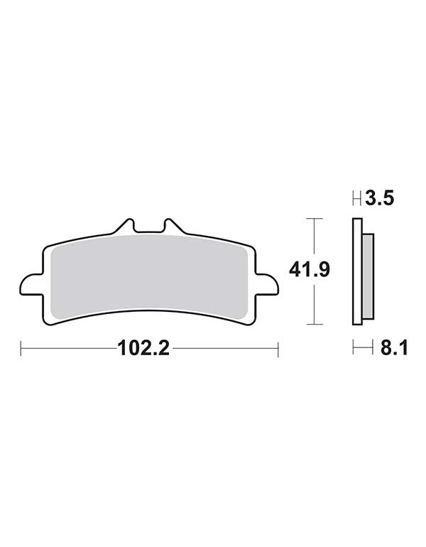 Plaquettes de frein SBS 841HS