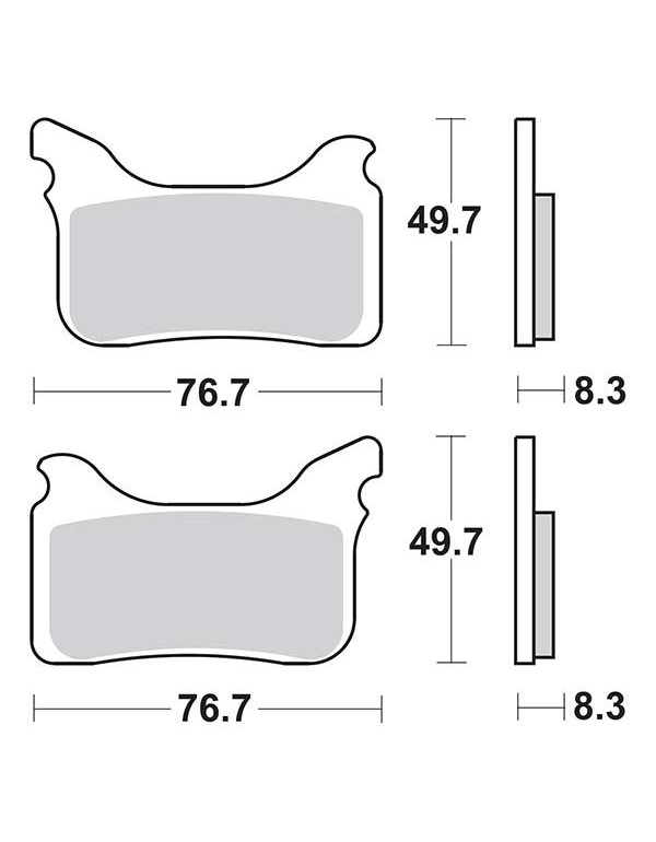 Plaquettes de frein SBS 842RSI