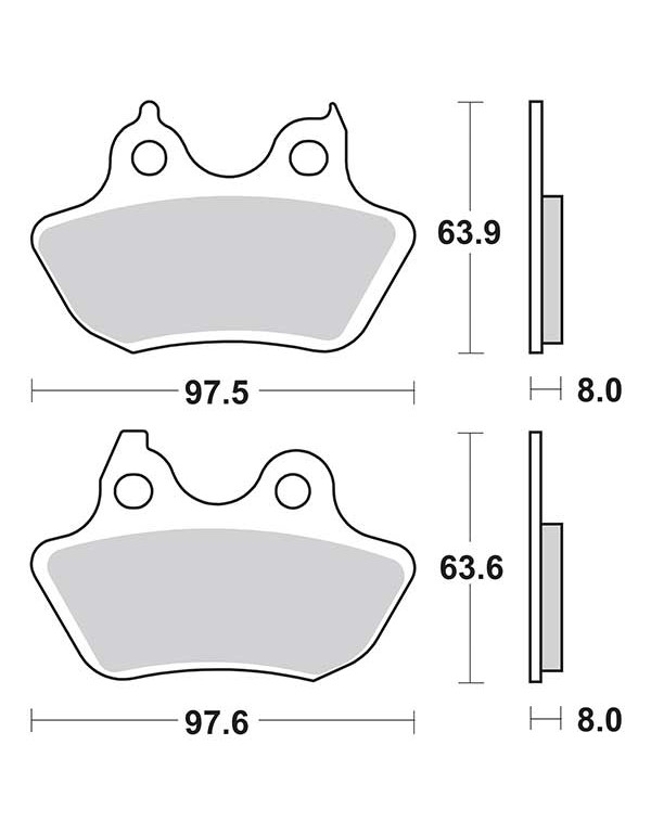 Plaquettes de frein SBS 846HLS