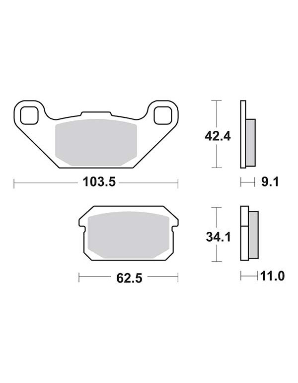 Plaquettes de frein SBS 848SI