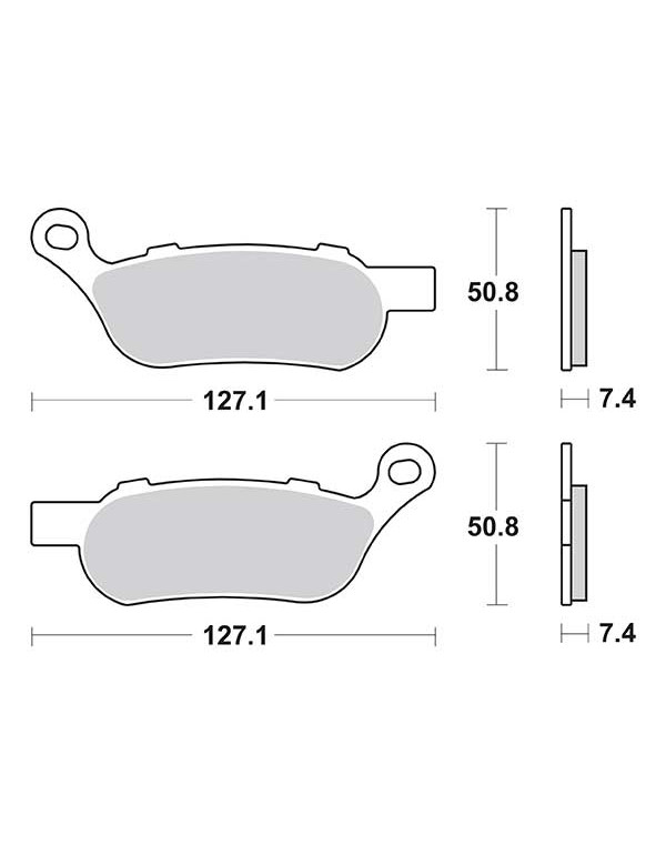 Plaquettes de frein SBS 854LS