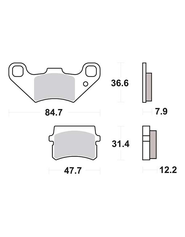 Plaquettes de frein SBS 855HF