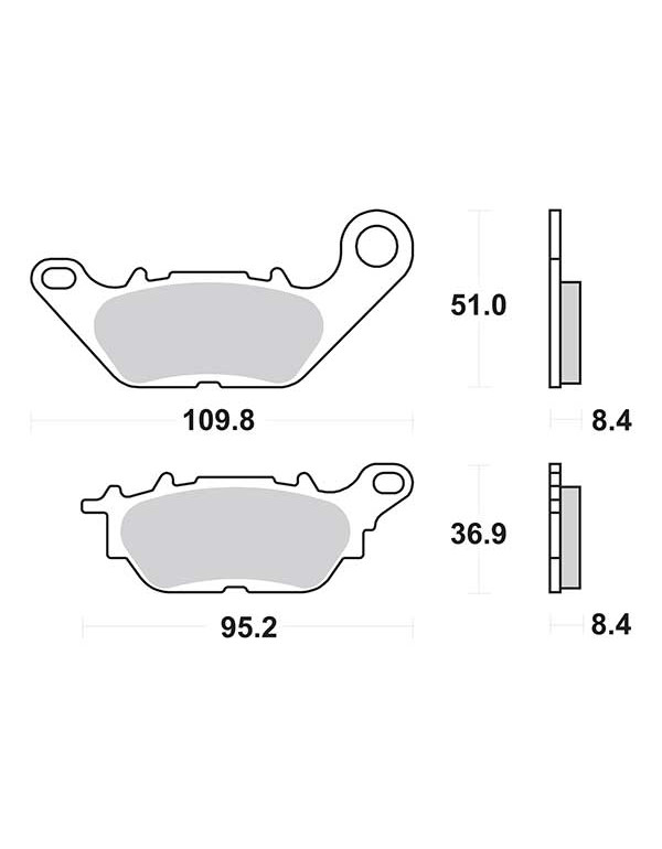 Plaquettes de frein SBS 858HF