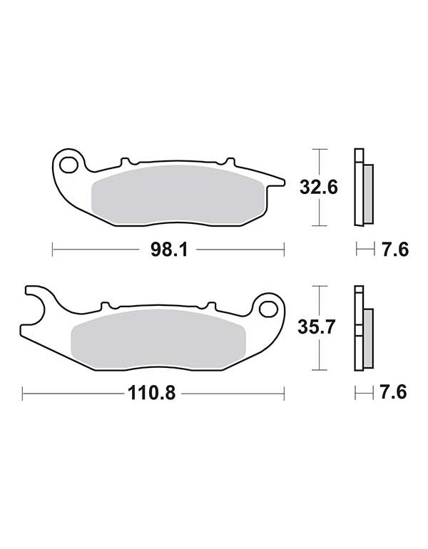 Plaquettes de frein SBS 859HF