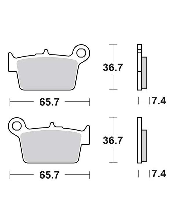 Plaquettes de frein SBS 861HF