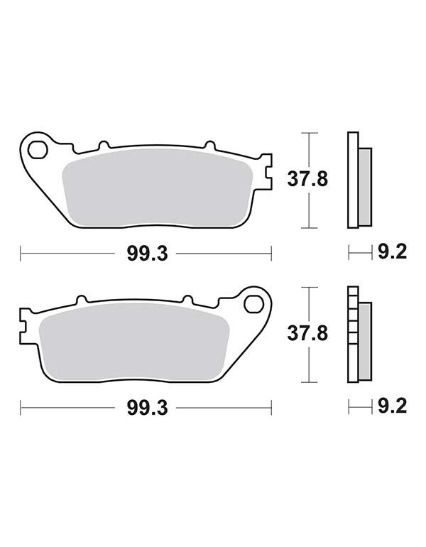 Plaquettes de frein SBS 862LS