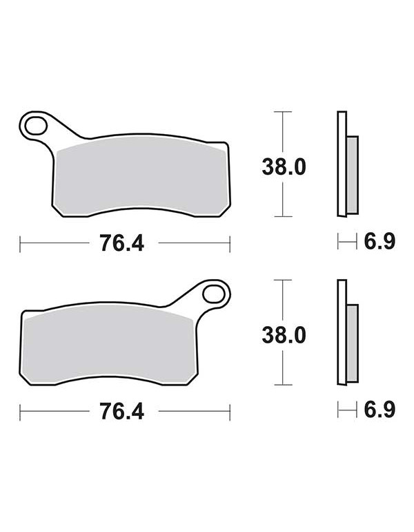 Plaquettes de frein SBS 866SI