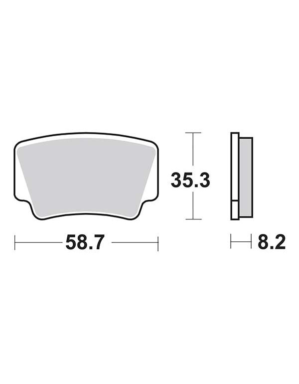 Plaquettes de frein SBS 867SI