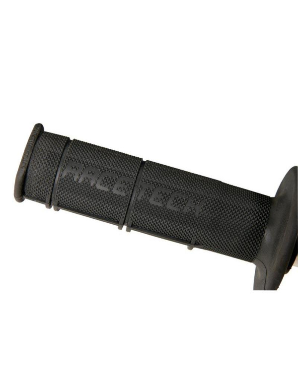 Grips racetech souples-Cross / Enduro Long. 115mm-Noir