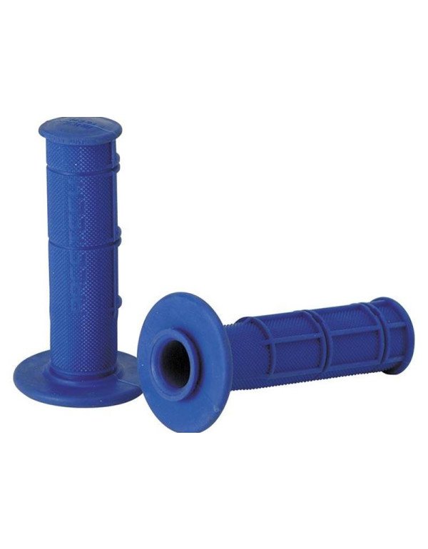 Grips racetech souples-Cross / Enduro Long. 115mm-Bleu