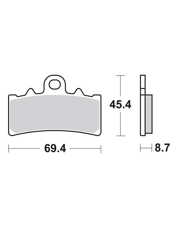 Plaquettes de frein SBS 877HF