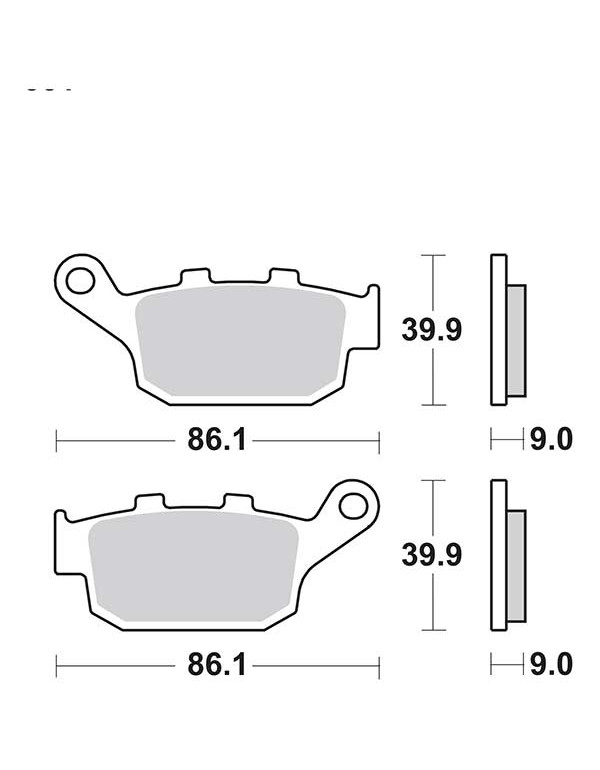 Plaquettes de frein SBS 881LS