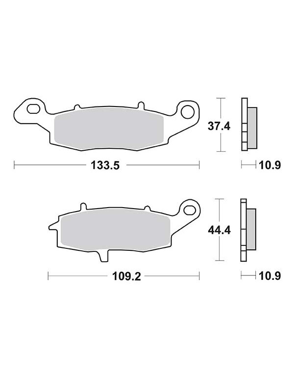 Plaquettes de frein SBS 886LS
