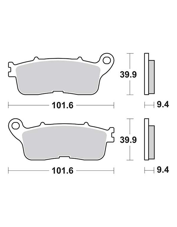 Plaquettes de frein SBS 892LS